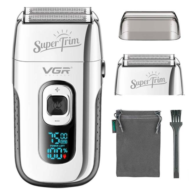 Електробритва шейвер VGR V-332 USB 5 Вт Сріблястий Вінниця - фото 3
