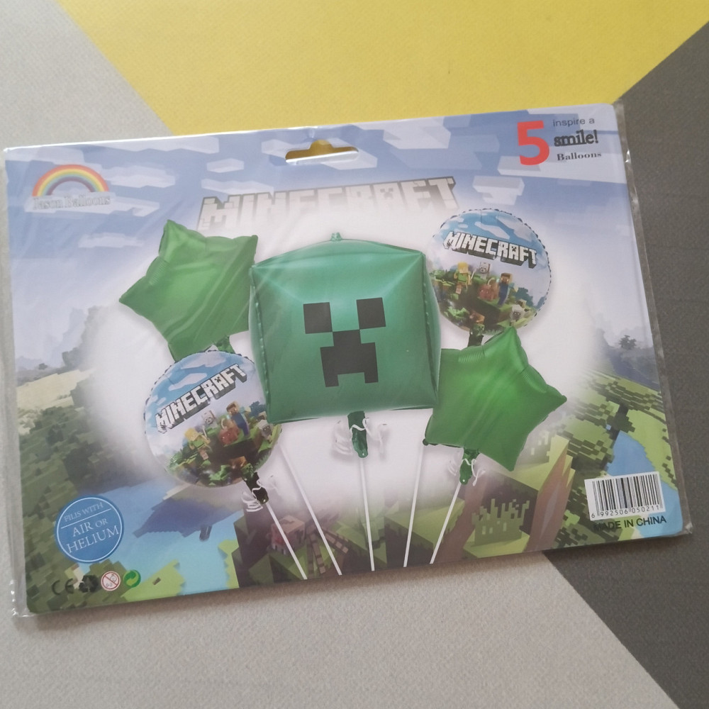 Набір повітряних куль майнкрафт куб зілля (5 предметів) Київ - фото 1