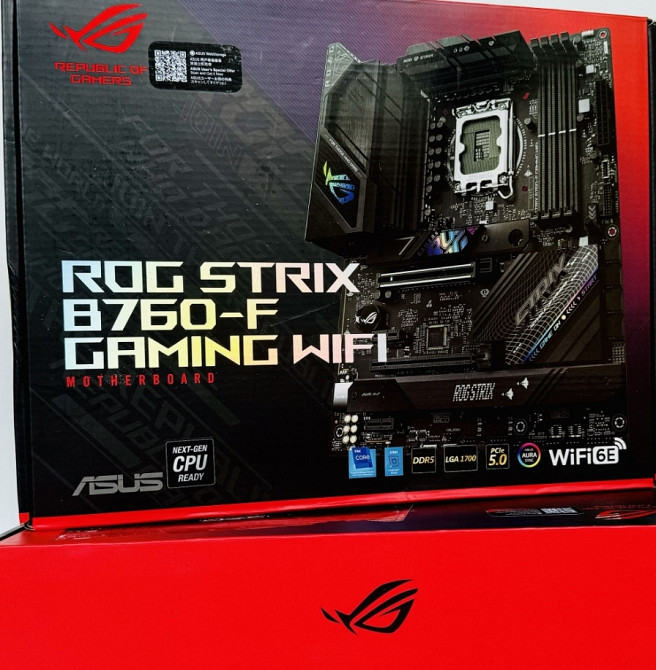 Материнская плата: ASUS ROG Strix B760-F Wi-Fi Игровая. Киев - изображение 1