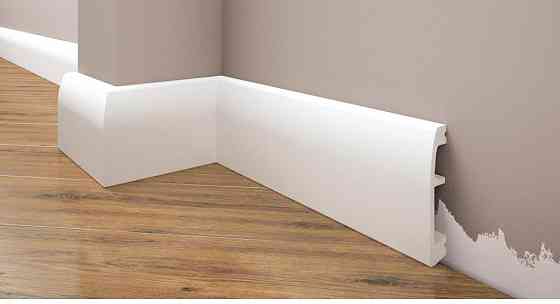 Плинтус под покраску из дюрополимера Элегант LPC - 06 (2м.п.) 69х14мм Днепр