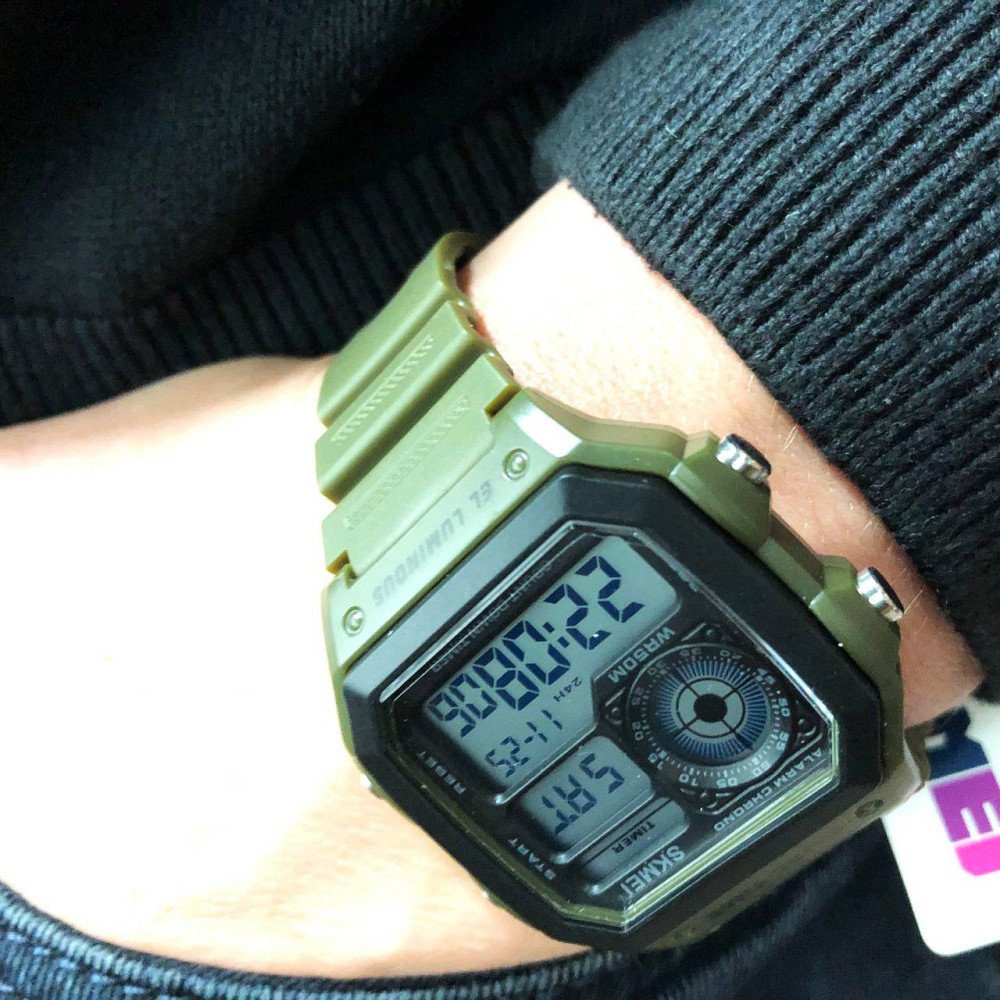 Часы тактические противоударные SKMEI 1299AG, Водонепроницаемое часы, Оригинальные YZ-323 мужские часы Киев - изображение 5