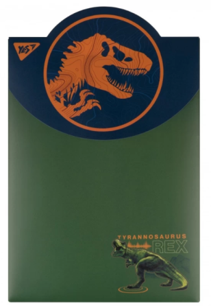 Папка-конверт на липучці А4 "Yes" Jurassic World вертикальна пластик, 492187, шт Київ