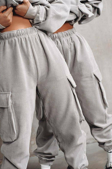 Женский трендовый костюм двойка из вельвета Одесса - изображение 7