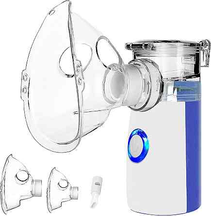 Небулайзер ультразвуковий портативний, інгалятор для дітей дорослих з маскою і мундштуком, для лікування респіраторних захворювань Київ