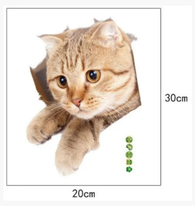 Декоративная наклейка на мебель Котик Киев - изображение 4