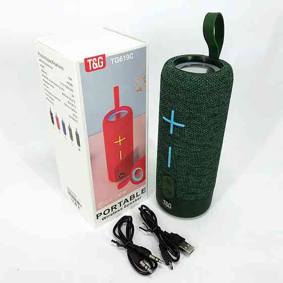 Колонки для музики вдома TG619C, Bluetooth колонка з красивим підсвічуванням, Колонка акумуляторна IH-55 Івано-Франківськ