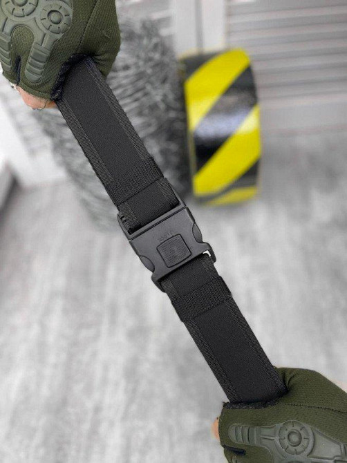 Чорний поясний ремінь розвантажувальний із фастексом,4-0!+ Одеса - фото 10