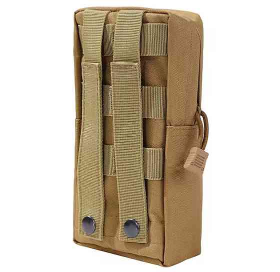 Мужская тактическая камуфляжная поясная сумка 1 карман 21 на 11 см зеленый Киев