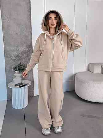 Женский теплый костюм с широкими штанами Одесса