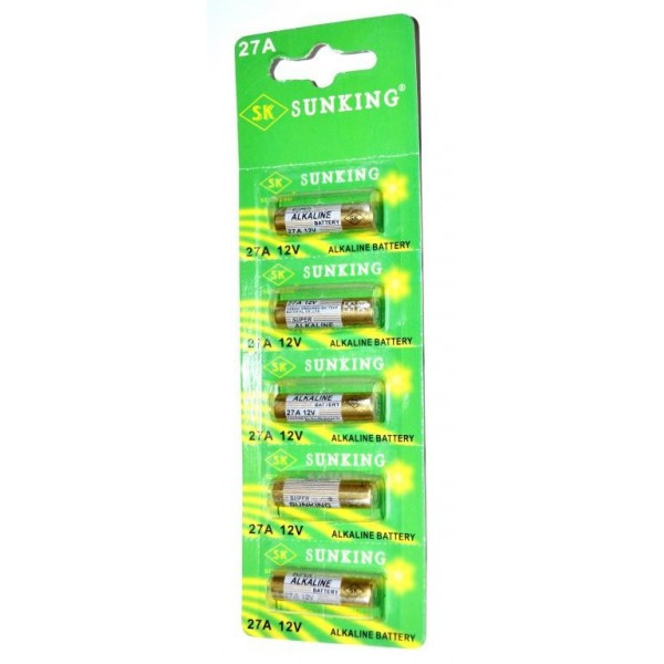 Батарейка Sunking 27A 12v Alkaline Battery (Блистер 5шт.) Полтава - изображение 1