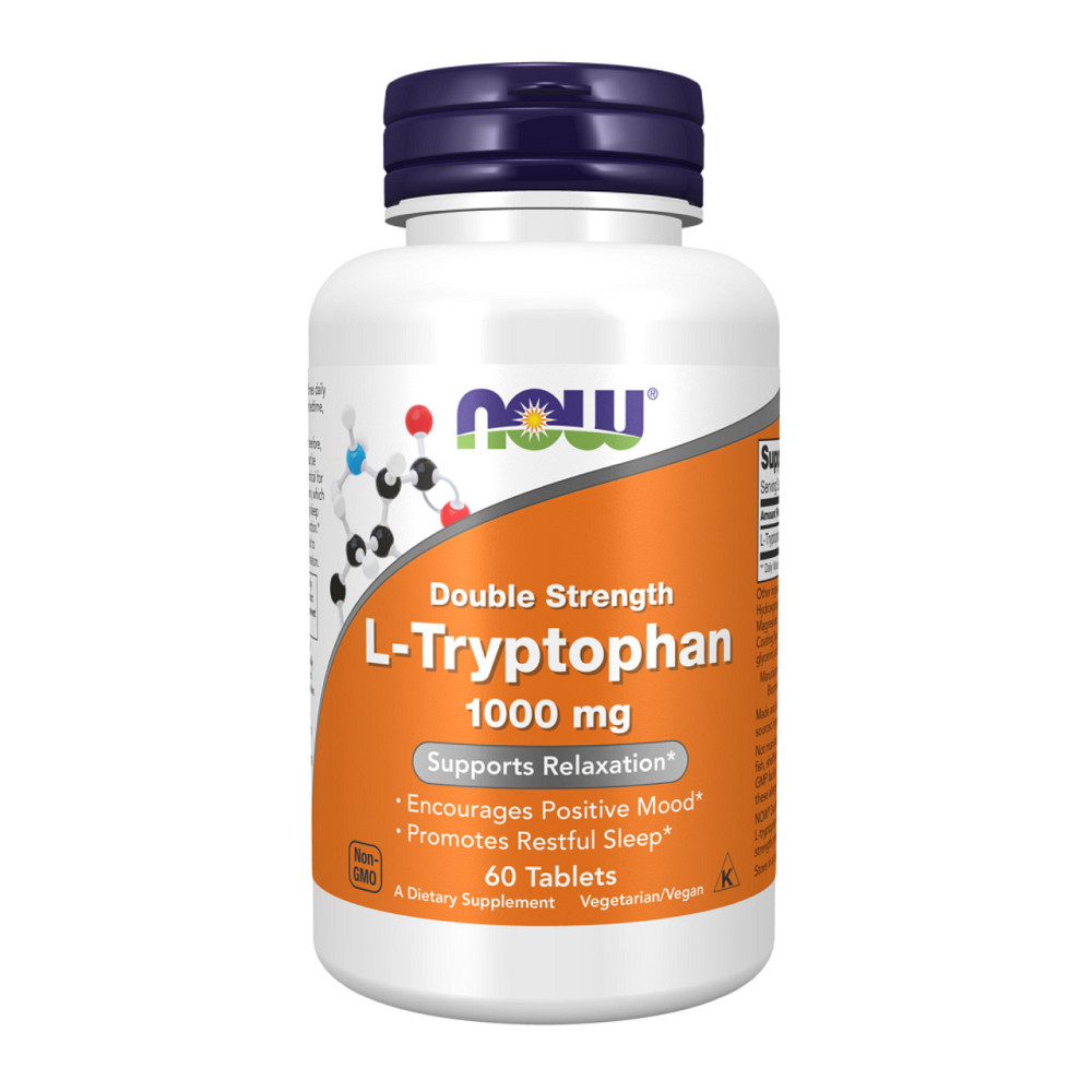 Триптофан NOW L-Tryptophan Double Strength 1000mg - 60 tabs Київ - фото 1