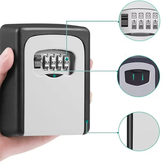 Cейф металлический для ключей CH-803 с кодовым замком антивандальный (120х87х40мм) Серый Киев