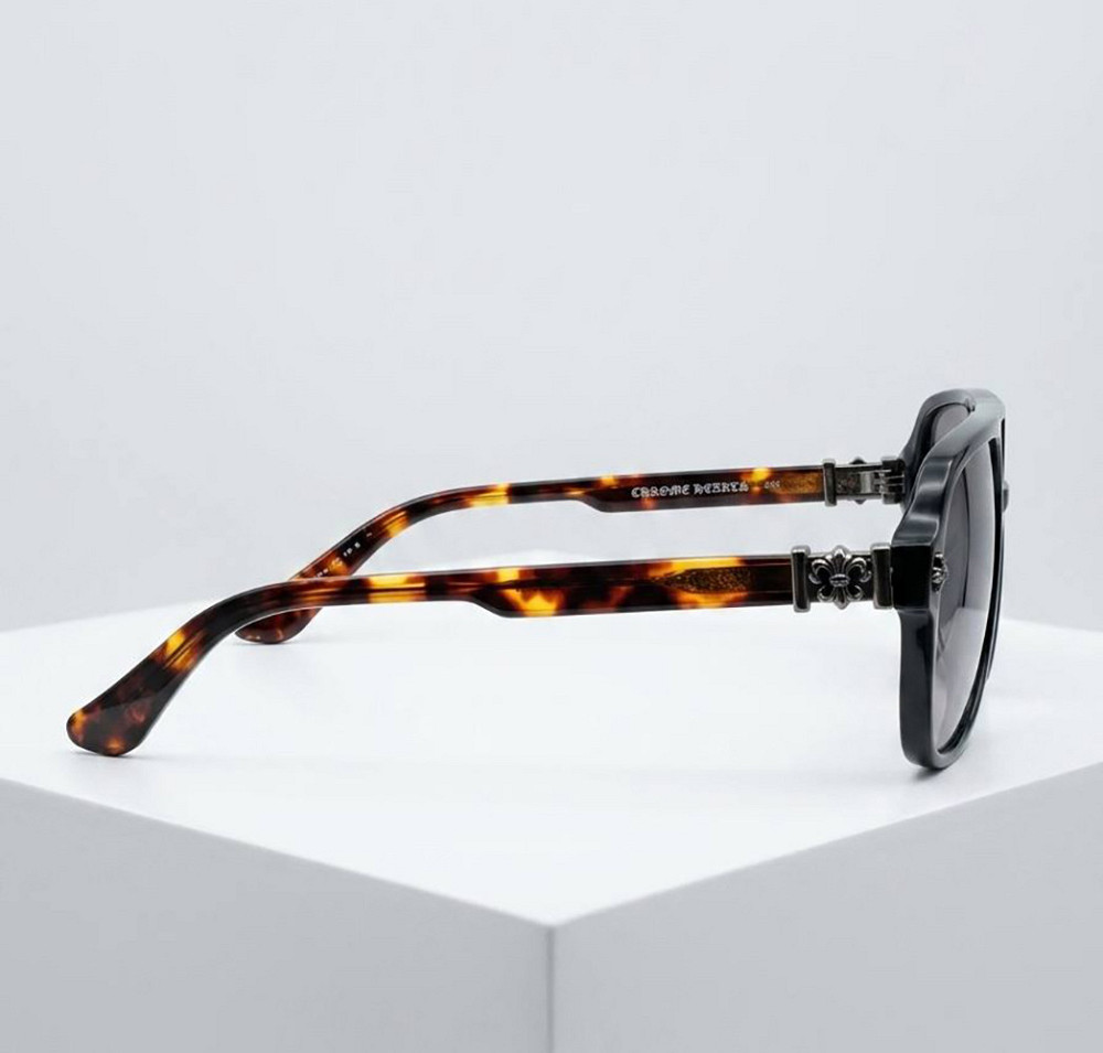 Солнцезащитные брендовые мужские очки Chrome Hearts (38260-1) Киев - изображение 4