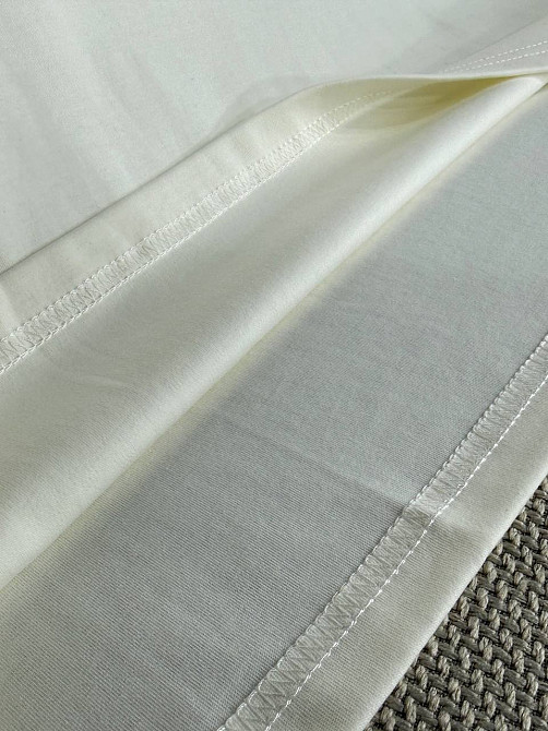 Футболка женская A-N 30096 базовая полуоверсайз с вышивкой, молочний, one size Киев - изображение 13