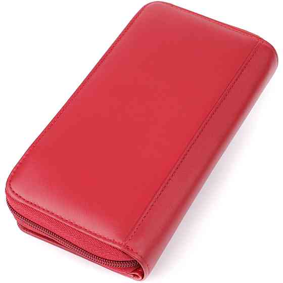 Вместительный женский кошелек из натуральной кожи Tony Perotti 20902_1 (1192 rosso) Красный Киев