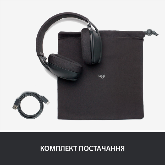 Гарнітура Logitech Zone Vibe 100 Graphite (981-001213) (6823485) Київ - фото 4