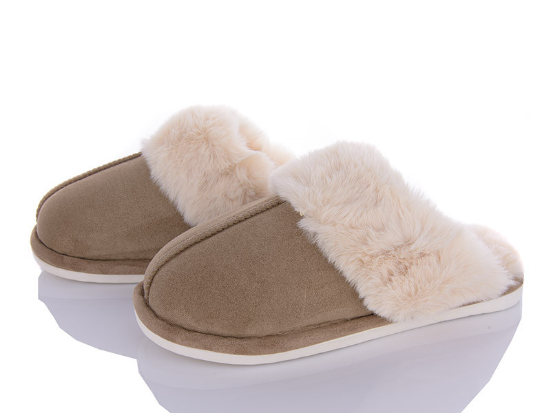 Тапочки мужские теплые закрытый носок коричневые бежевые Одесса - изображение 3