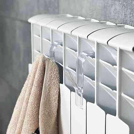 Крючок для полотенцесушителя прозрачный, комплект 2 шт. Киев