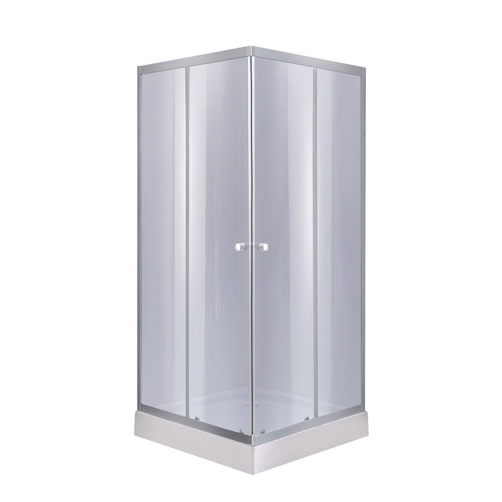 Душова кабіна Lidz Wawel SC90x90.SAT.LOW.GR, скло тон. 4 мм + Lidz Душовий піддон KAPIELKA ST90x90х14 Київ - фото 1