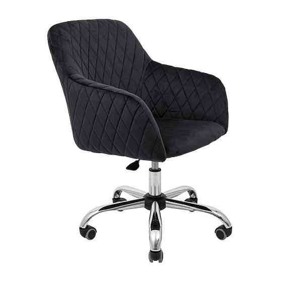 Стілець крісло м'який LibertyDesign U Jasmine 100 Piastra Roll Хром Темно-сірий Київ