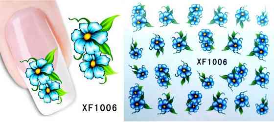 Наклейки для нігтів "Квіточки" XF1006 Київ
