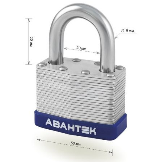 Замок навісний SL 1550 сталь Фортеця АВАНТЕК Житомир - фото 3