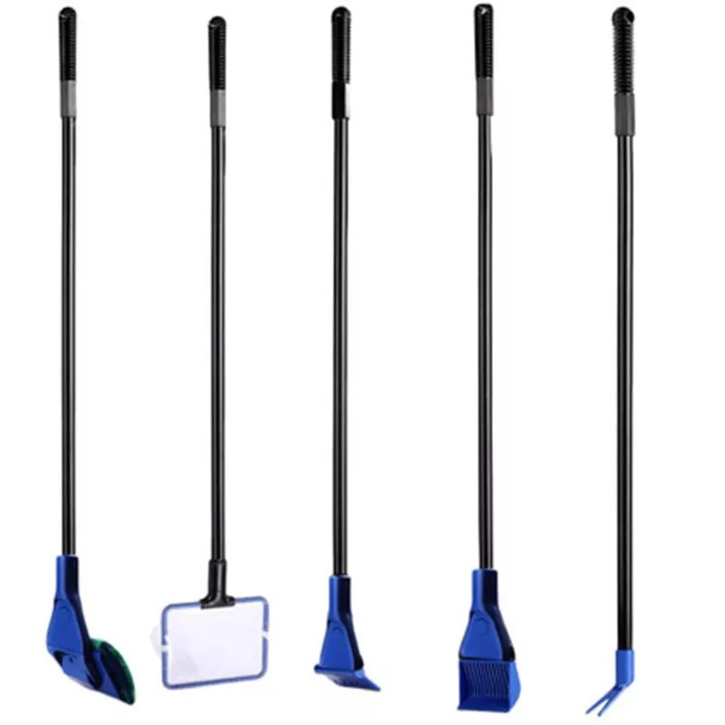 Для чищення акваріума набір сифон та щітки 140 см сіро-синій Київ - фото 3