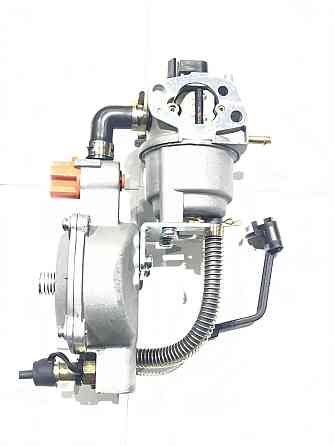 Карбюратор бензогенератора 1,6-3кВт LPG (пропан-бутан) (механизм рычажный) с переключателем Мукачево