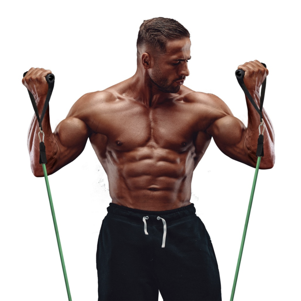 Набір еспандерів трубчастих з ручками York Fitness, 5 кольорів Київ - фото 2