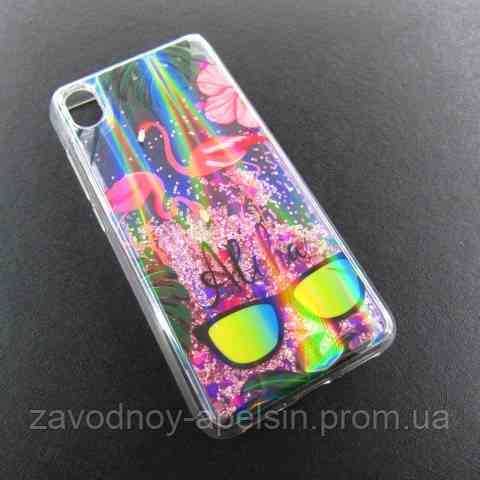 Xiaomi Redmi 7A чохол плаваючі блискітки Акваріум Одеса