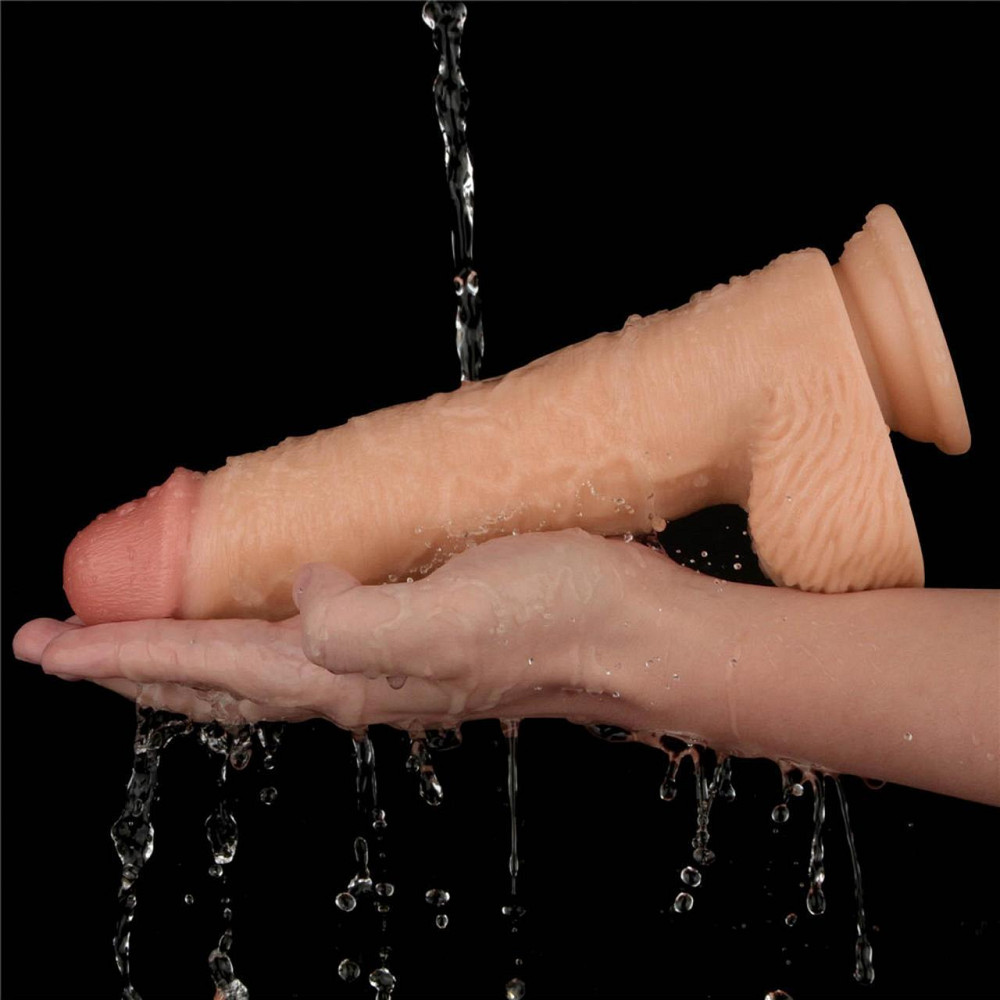 Реалистичный вибратор - Vibrating Power Basics Cock 9.5