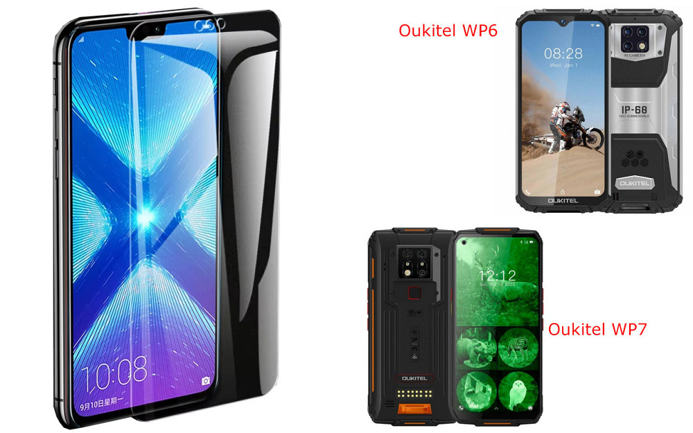 Захисне скло NeoGlass для Oukitel WP6, Oukitel WP7 – надпрозоре та стійке Київ - фото 2