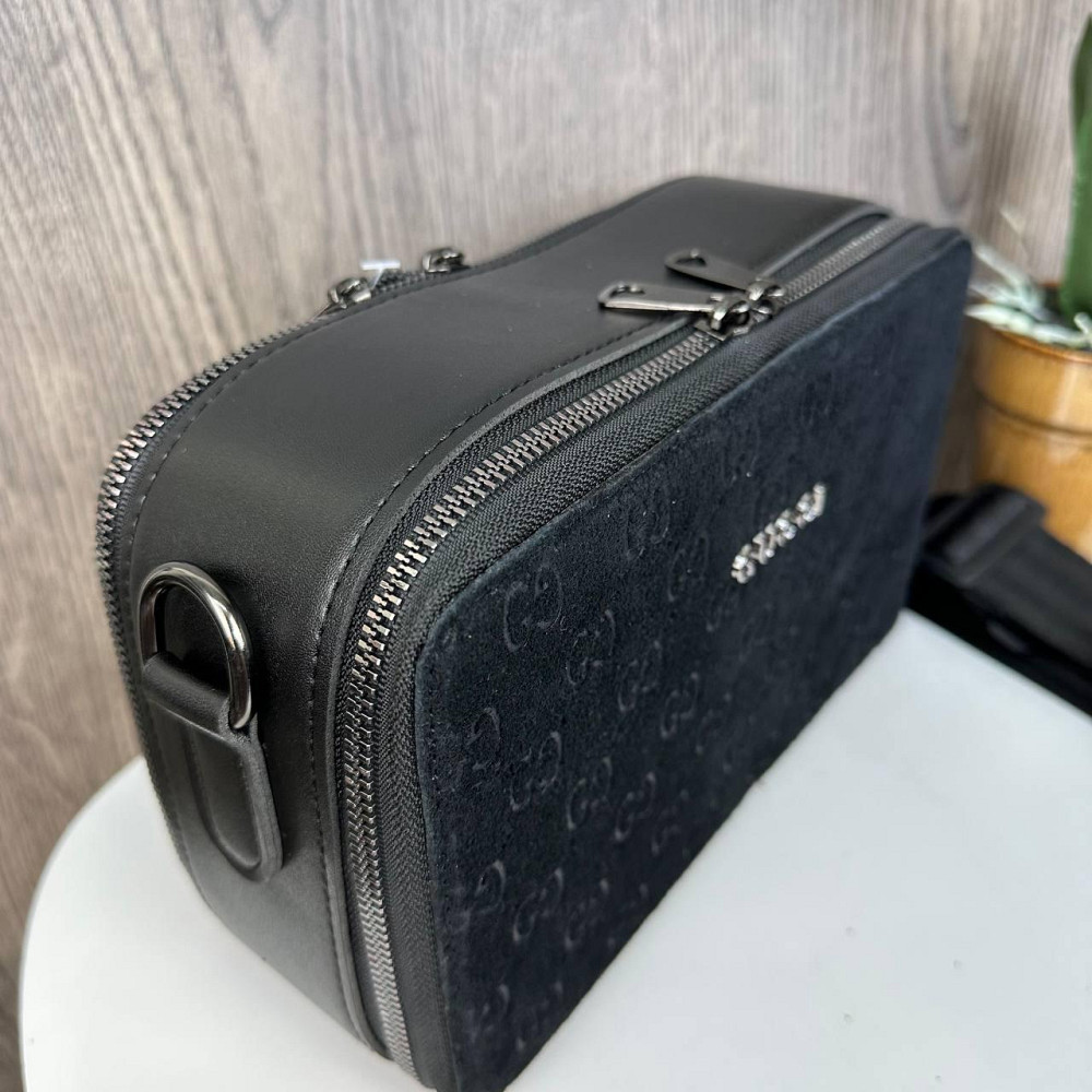 Жіноча замшева сумочка клатч в стилі Гучі, міні сумка на ланцюжку Gucci топ продаж ( 28346 ) Харків - фото 7
