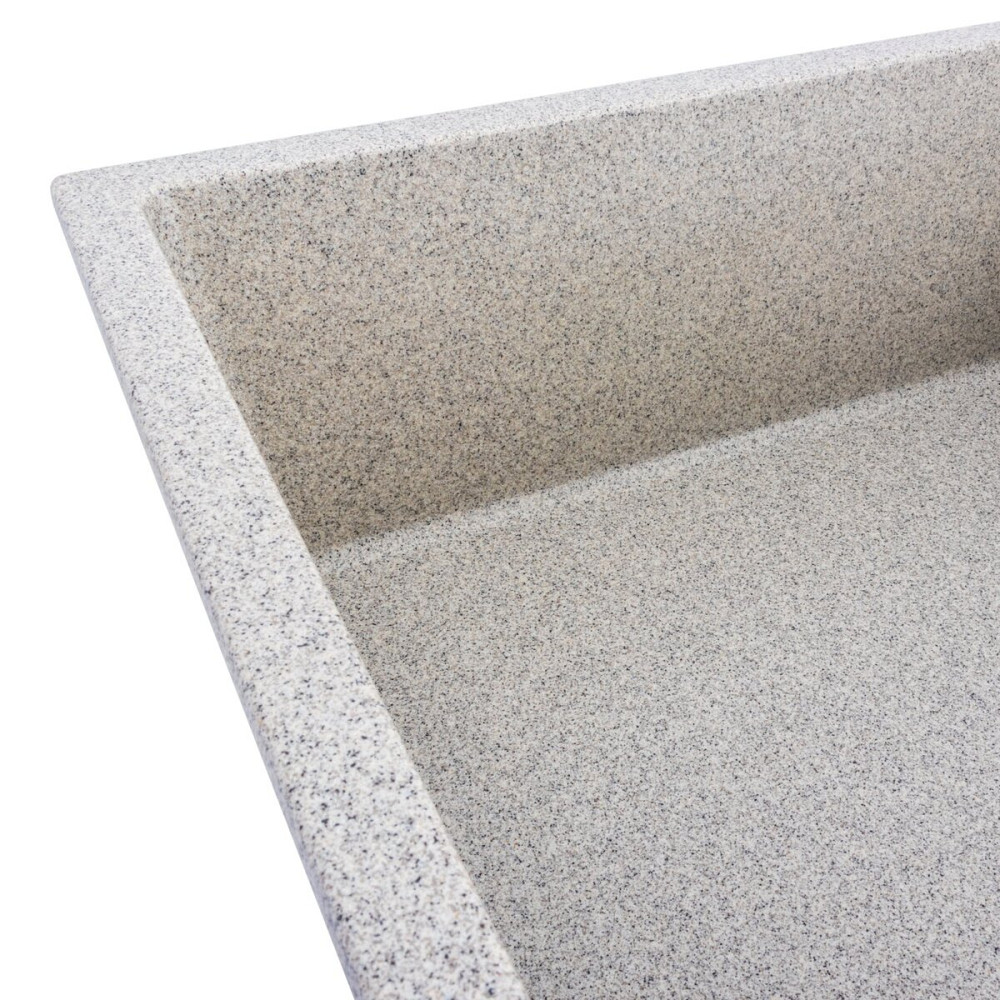 VALESO Гранітна мийка для кухні VALESO DIAMOND 8650 матова Сіра Київ - фото 2