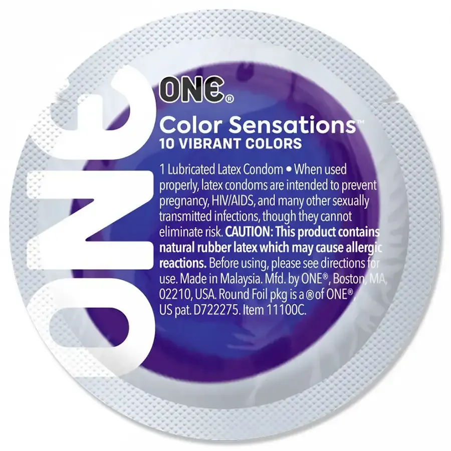 Презерватив ONE Color Sensations - Struck by ONE (Lavender) 1 шт Львов - изображение 2