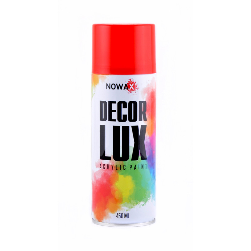 Краска акриловая Nowax Spray Сигнальный красный 450мл Львов - изображение 1