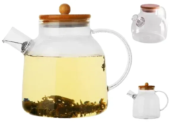 Стильний Скляний Чайник-Заварник 1700 мл. Термостійкі До 500° Одеса - фото 2