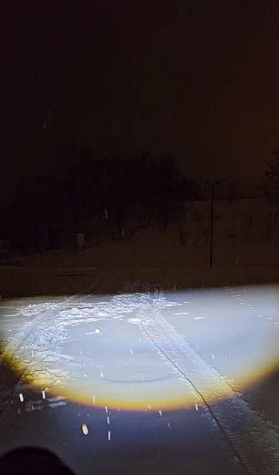 Светодиодная фара StarLight HP-GZD-314-01 ближний свет (белый + желтый), круглая 12/24V Харьков - изображение 2