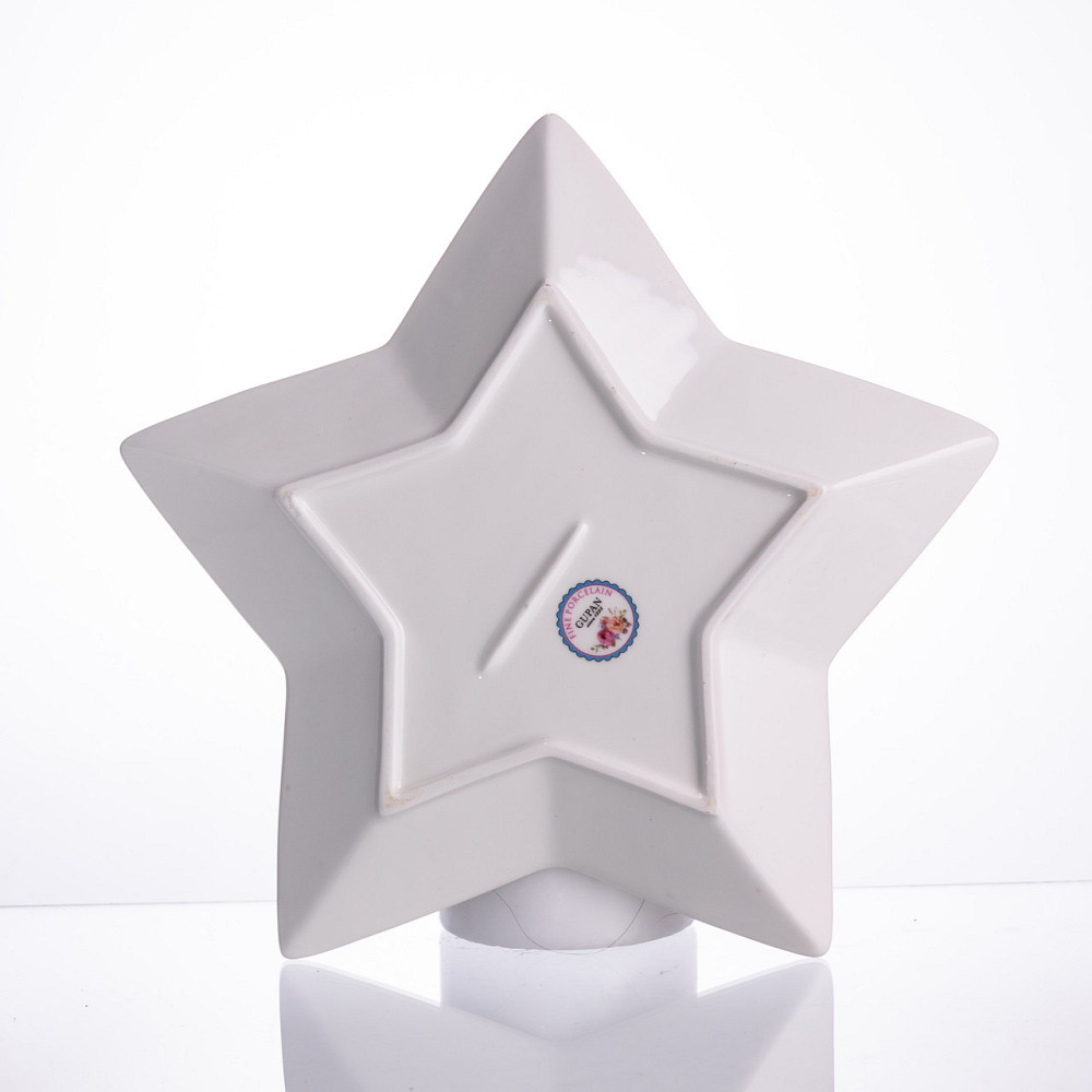 Блюдо сервировочное новогоднее для закусок Santa 25.5 (см) из фарфора HP-SDHK-20 Киев - изображение 4