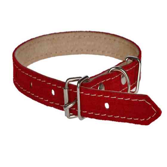 Ошейник 157 15мм "Велюр" кожа двойной Вінниця