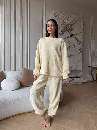 Женская махровая пижама Teddy Бежевый 48/52 Харьков