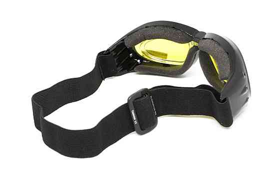 Окуляри захисні з ущільнювачем Global Vision Eliminator RX (yellow) Anti-Fog, жовті з діоптричною вставкою Запоріжжя