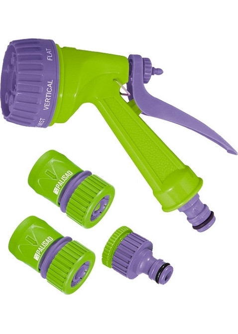 Набір для підключення шланга 3/4" (пістолет 7-й режимн, адаптер, 2 з'єднувача) PALISAD Полтава - фото 1