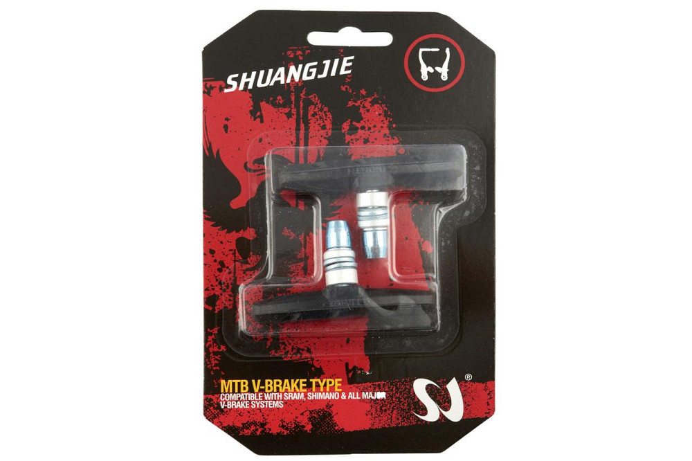 Колодки тормозные велосипедные (ободные, V-brake) (черные) Мукачево - изображение 1