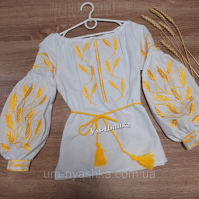 Жіноча вишиванка лляна Колоски Кривий Ріг - фото 2