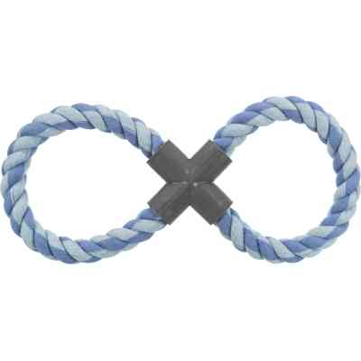 Игрушка для собак Trixie Канат-восьмерка с пластиковой крестовиной 35 см (4011905032788) Винница
