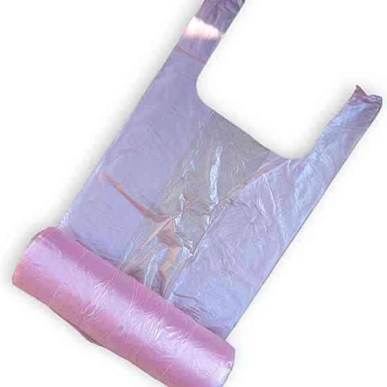 Пакет майка в рулоні Рожеві 22 см 42 см у рулоні Харків