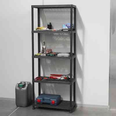 Стелаж Toomax 5 полиць cm. 71x35x180h black (5139) Вінниця