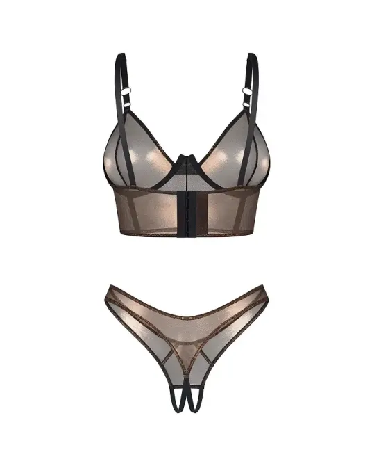 Комплект Obsessive Soranna top & crotchless thong 2XL/3XL Львів - фото 5