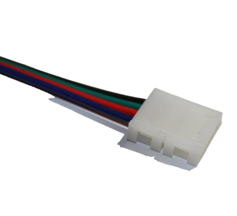 Конектор 10мм 2 затискача-провід 4pin (RGB) Дніпро - фото 2